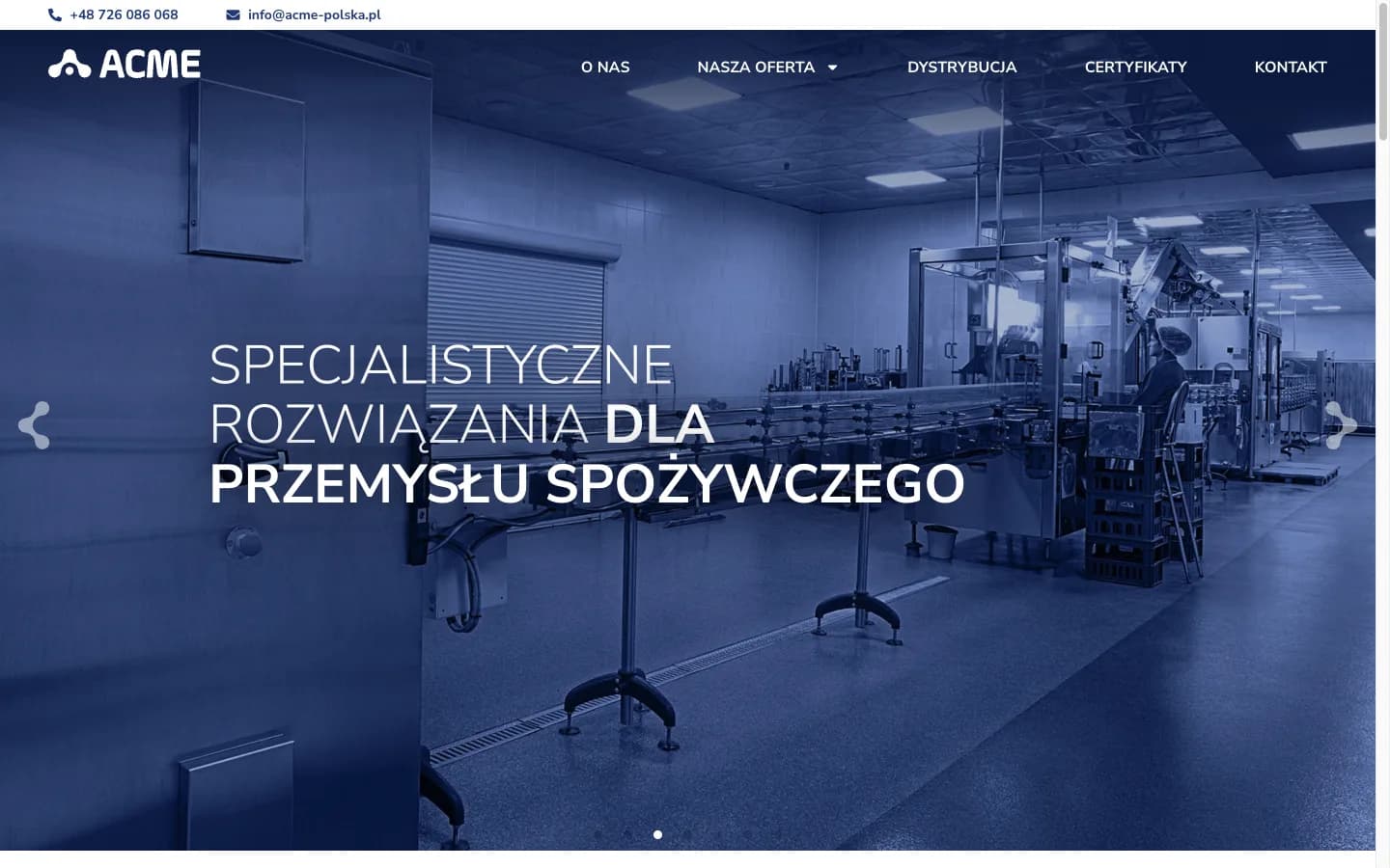 Zrzut strony Acme Polska